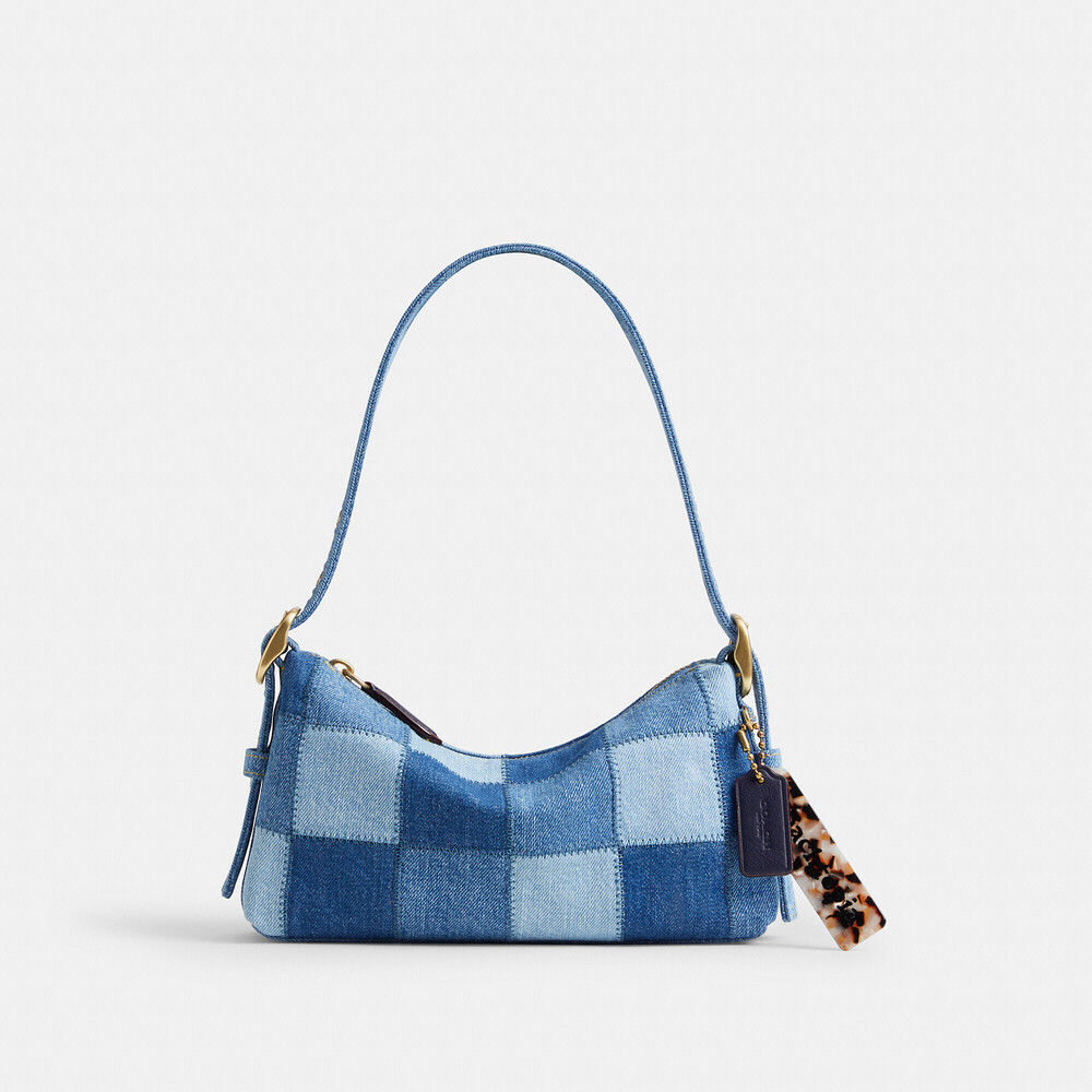 Coachtopia Alter/Ego Small Slouchy Shoulder Bag in denim & Dust bag